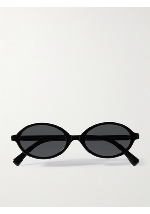 Miu Miu Eyewear - Round-frame Acetate Sunglasses - Black - One size