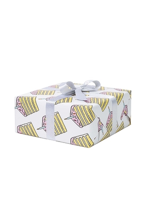 Dear Annabelle Piece Of Cake Wrapping Paper in Yellow.