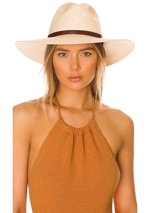Janessa Leone Judith Hat in Neutral. Size L, S.