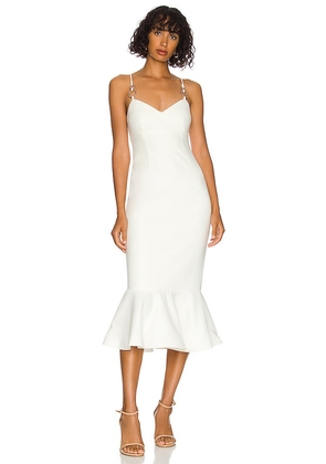 LIKELY Hirsch Dress in White. Size 6.