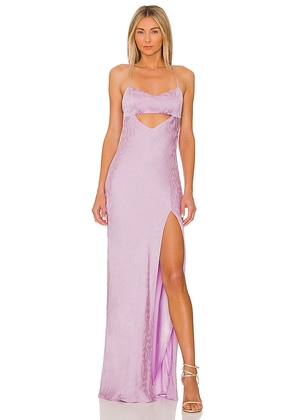 Lovers and Friends Evelyn Gown in Purple. Size M, S, XL.