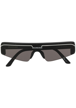 Balenciaga Eyewear Ski rectangular-frame sunglasses - Black