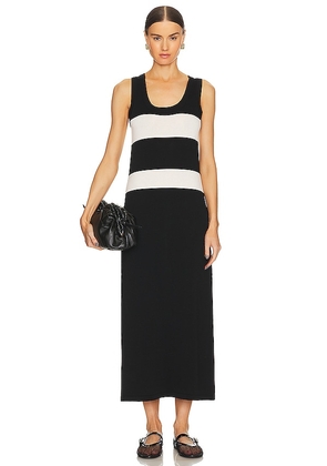 LNA Anine Stripe Tank Dress in Black. Size M, S, XS.