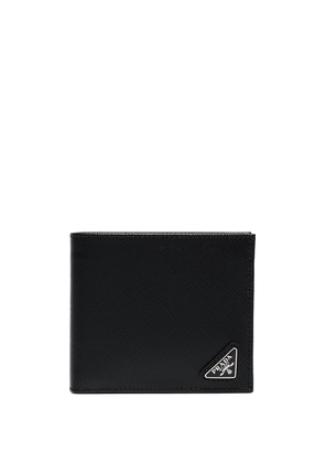 Prada triangle-logo bifold wallet - Black