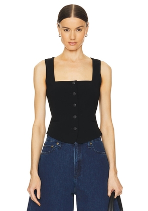 Rag & Bone Mariana Vest in Black. Size 12, 8.