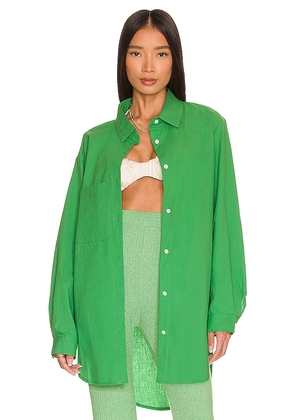 SNDYS Bello Button Up in Green. Size S.
