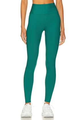 YEAR OF OURS Ribbed High High Legging in Green. Size XL/1X.