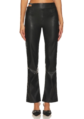 superdown Kaitlyn Faux Leather Pant in Black. Size S, XS.