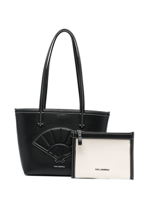 Karl Lagerfeld small Fan tote bag - Black