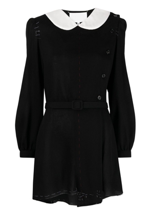 Maison Margiela Peter Pan-collar wool minidress - Black