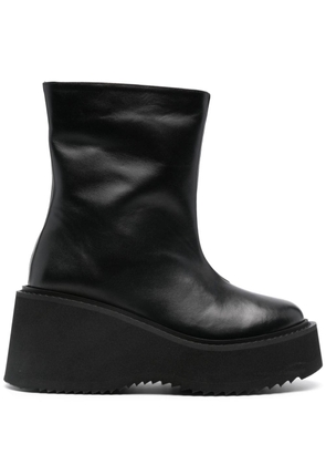 Nicole Saldaña Beatriz 80mm leather ankle boots - Black