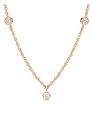 De Beers Jewellers 18kt rose gold diamond Clea short necklace