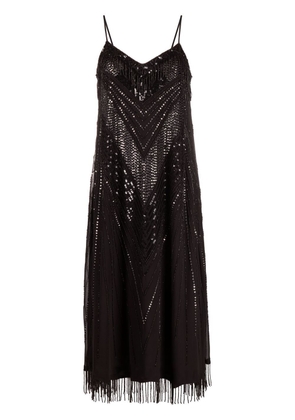 TWINSET embellished flared dress - Black