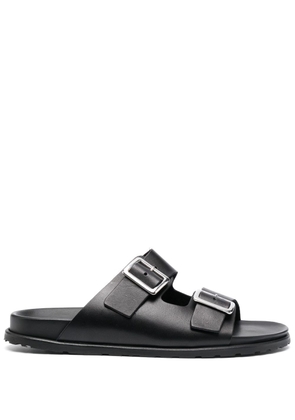 Scarosso buckle leather sandals - Blue