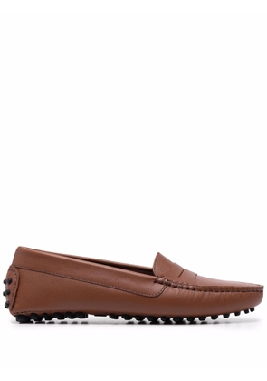 Scarosso Ashely leather loafers - Brown