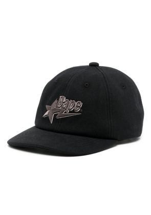 A BATHING APE® logo-embroidered baseball cap - Black