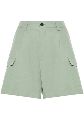 Woolrich pleated cargo shorts - Green