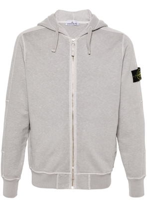 Stone Island Compass-badge cotton hoodie - Grey