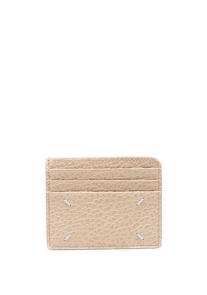 Maison Margiela four-stitch leather card holder - Neutrals
