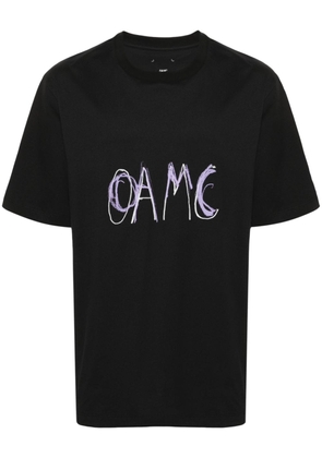 OAMC logo-print cotton T-shirt - Black