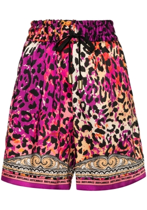 Just Cavalli leopard-print shorts - Pink
