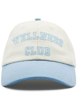 Sporty & Rich logo-embroidered cotton-twill baseball cap - Neutrals
