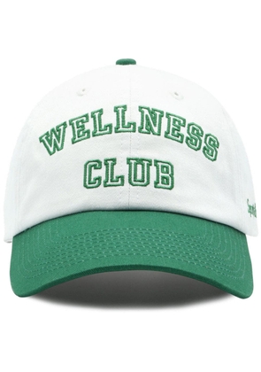 Sporty & Rich logo-embroidered cotton-twill baseball cap - White