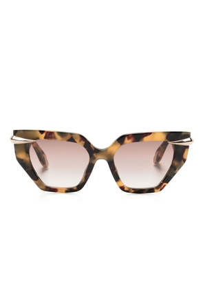 Roberto Cavalli Fang cat-eye sunglasses - Brown
