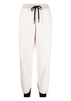Moncler Grenoble textured tapered-leg track pants - White