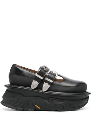 Toga Pulla flatform leather loafers - Black