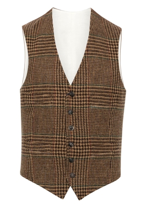 Polo Ralph Lauren checked tweed wool waistcoat - Brown