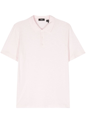 Theory mélange cotton polo shirt - Pink