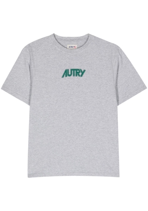 Autry logo-print cotton T-shirt - Grey