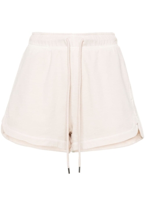 PINKO logo-print cotton shorts - Neutrals