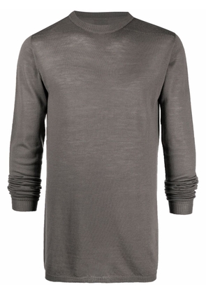 Rick Owens long-sleeved wool sweater - Grey