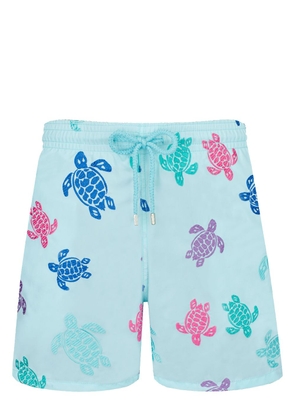 Vilebrequin graphic-print swim shorts - Blue