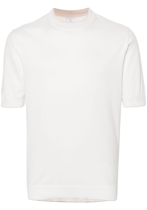Eleventy short-sleeve cotton jumper - White
