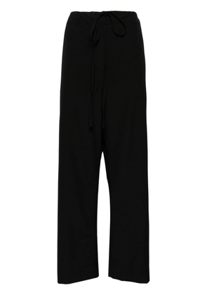 The Row Argent drawstring wool trousers - Black