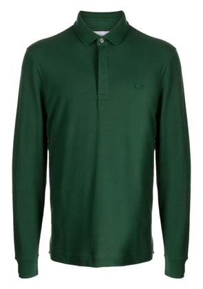 Lacoste logo-patch polo shirt - Green