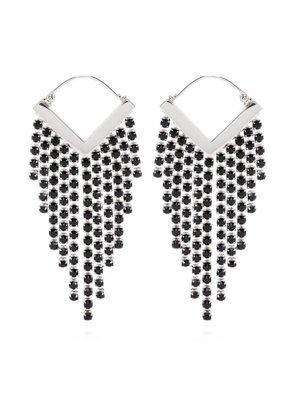 ISABEL MARANT Melting crystal drop earrings - Silver