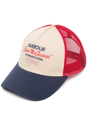 Barbour logo-print six-panel cap - Red