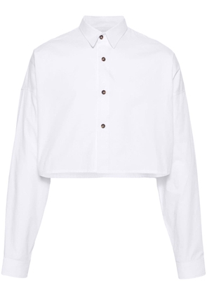 Société Anonyme cropped cotton shirt - White
