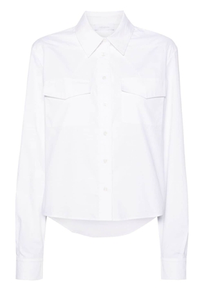 Rabanne long-sleeve cotton shirt - White