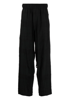 Julius mid-rise straight-leg trousers - Black