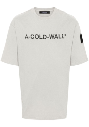 A-COLD-WALL* logo-printed cotton T-shirt - Grey