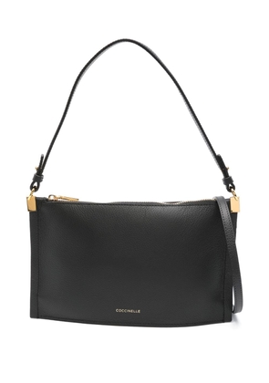 Coccinelle grained leather shoulder bag - Black