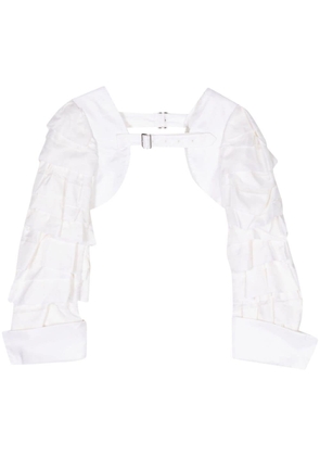 Comme Des Garçons Comme Des Garçons ruffled detachable sleeves - White