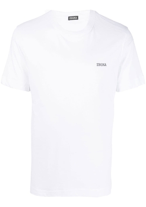 Zegna logo-print short-sleeved T-shirt - White