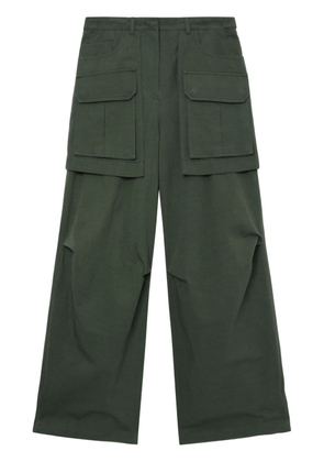 Juun.J skirted cargo-pocket trousers - Green