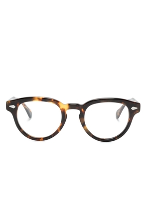 Moscot Maydela wraparound-frame glasses - Brown